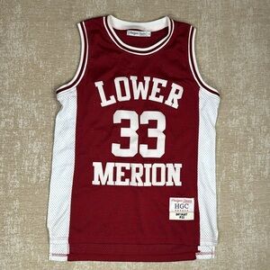 Kobe Bryant Jersey Adult Med Red Headgear Classics Lower Merion  Mens